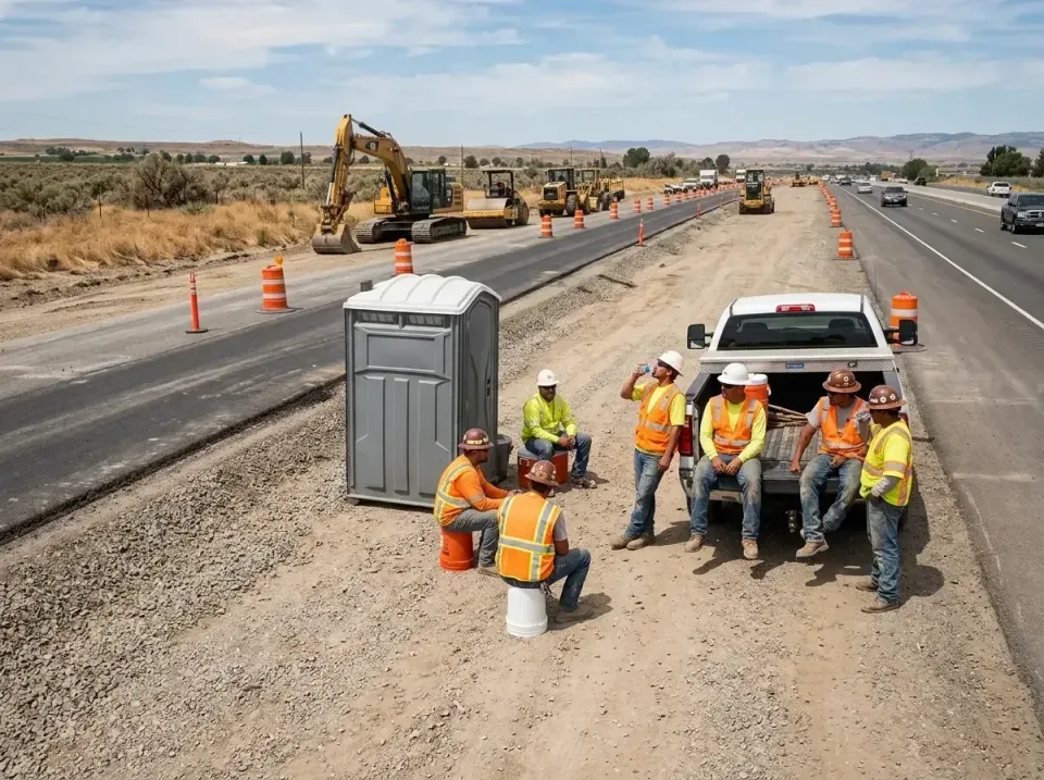 highway-road-construction-crew-007 — frequently asked questions, Porta Potty and Restroom Rentals in Oroville, CA
